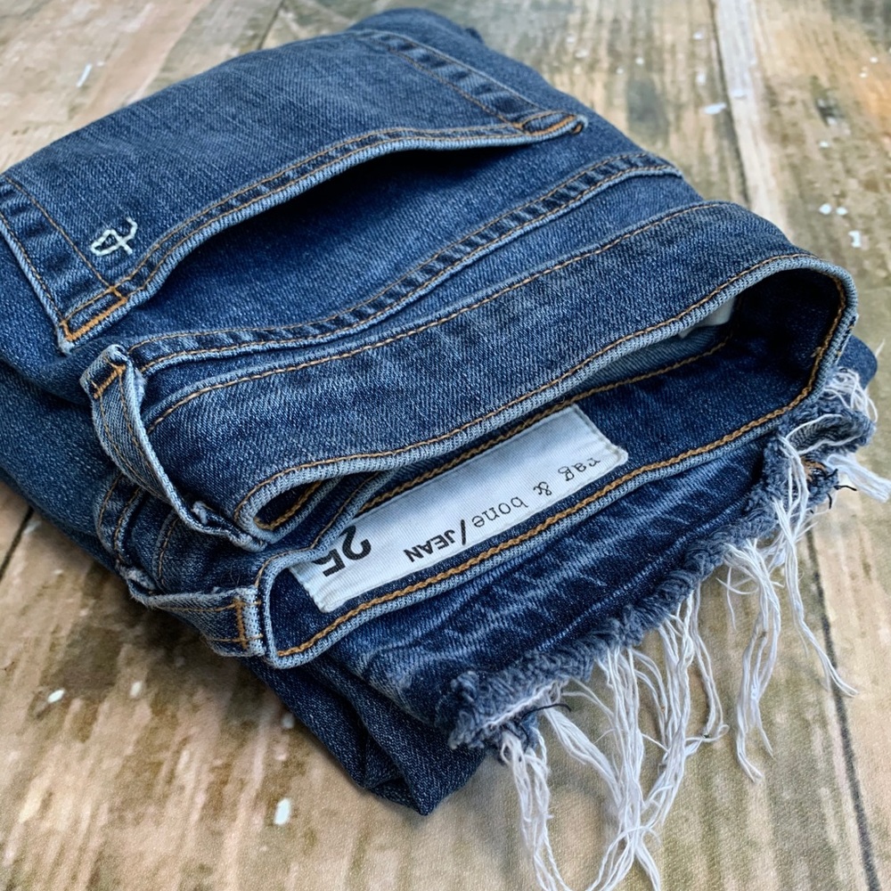 Rag & Bone Dre Capri ankle crop jeans Size 25